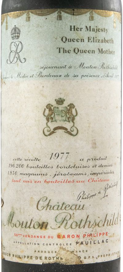 1977 Château Mouton Rothschild Pauillac red