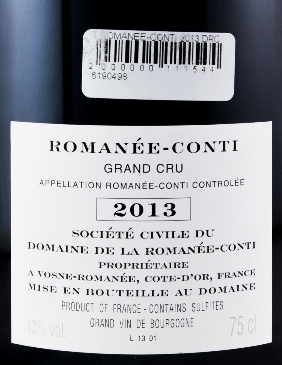 2013 Domaine de la Romanée-Conti Le Romanée-Conti Grand Cru Romanée-Conti red