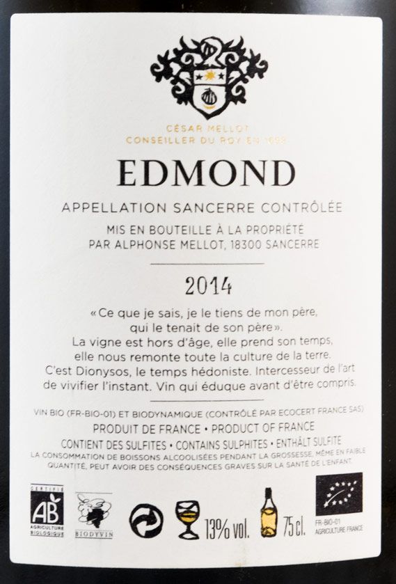2014 Alphonse Mellot Edmond Sancerre branco