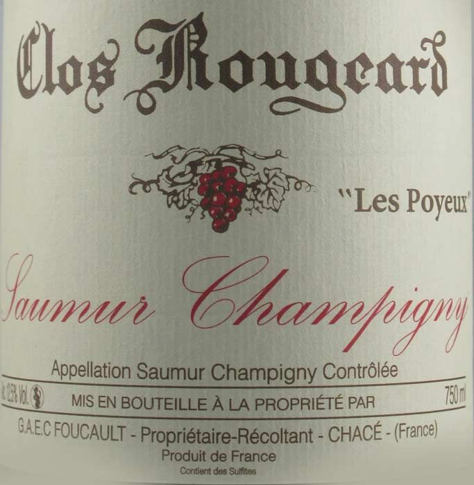 2010 Clos Rougeard Les Poyeux Saumur-Champigny tinto