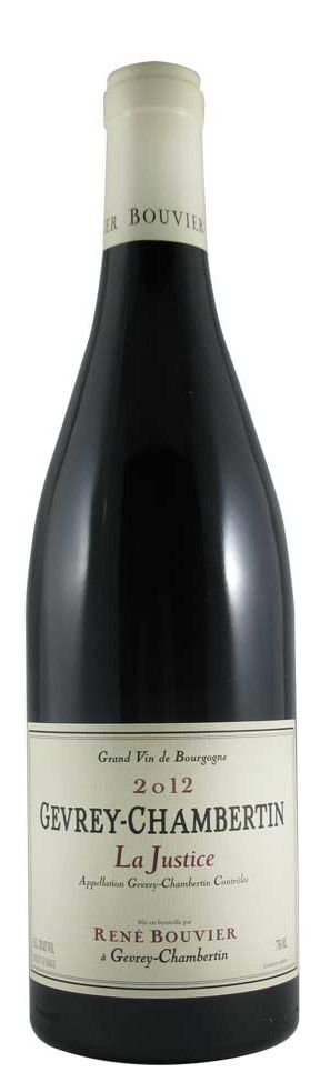 2012 René Bouvier La Justice Gevrey-Chambertin tinto