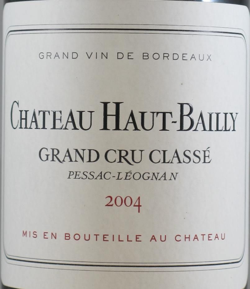2004 Château Haut Bailly Pessac-Léognan tinto