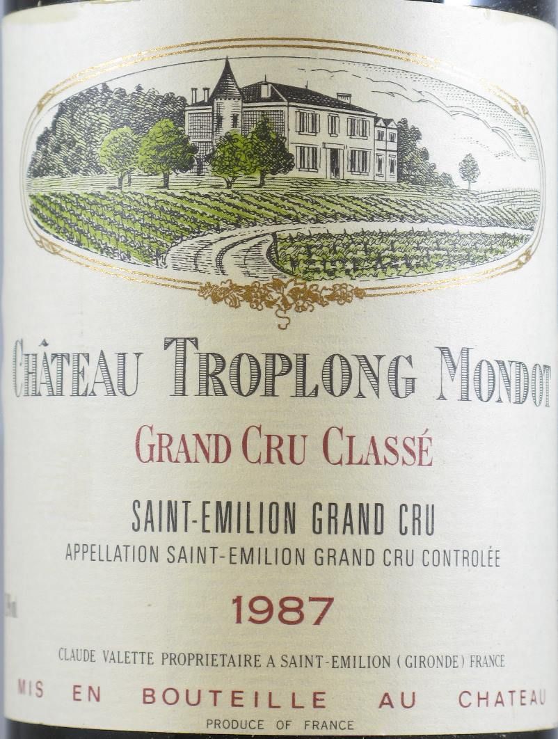 1987 Château Troplong Mondot Saint-Émilion red