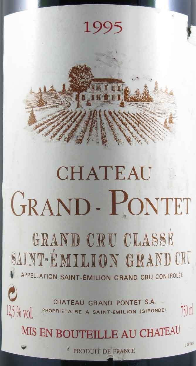 1995 Château Grand-Pontet Saint-Émilion red