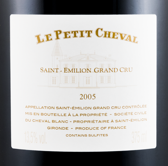 2005 Château Cheval Blanc Le Petit Cheval Saint-Émilion red