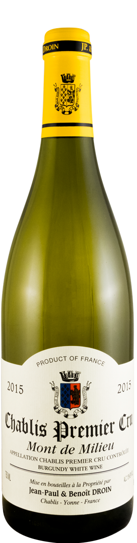 2015 Jean-Paul & Benoît Droin Mont de Milieu Premier Cru Chablis branco