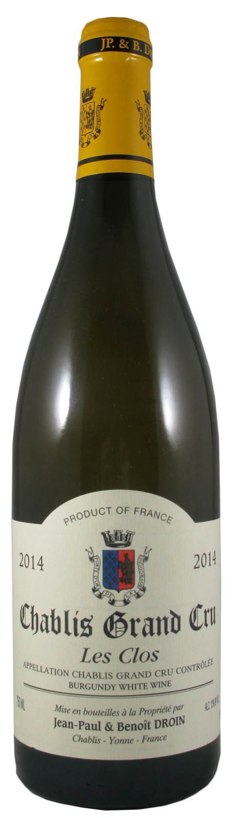 2014 Jean-Paul & Benoît Droin Les Clos Grand Cru Chablis branco