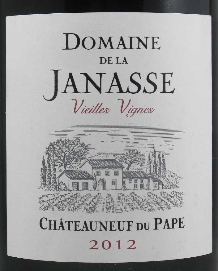2012 Domaine de la Janasse Vieilles Vignes Cuvée Châteauneuf-du-Pape tinto