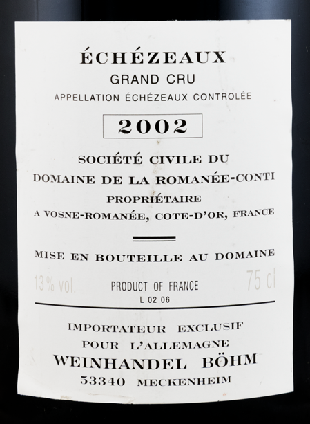 2002 Domaine Romanée-Conti Grand Cru Échézeaux red