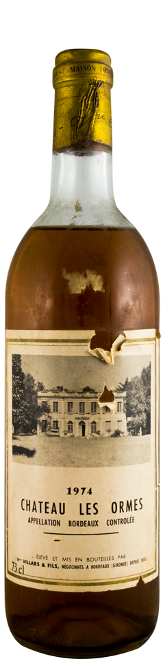 1974 Château Les Ormes Villars & Fils branco