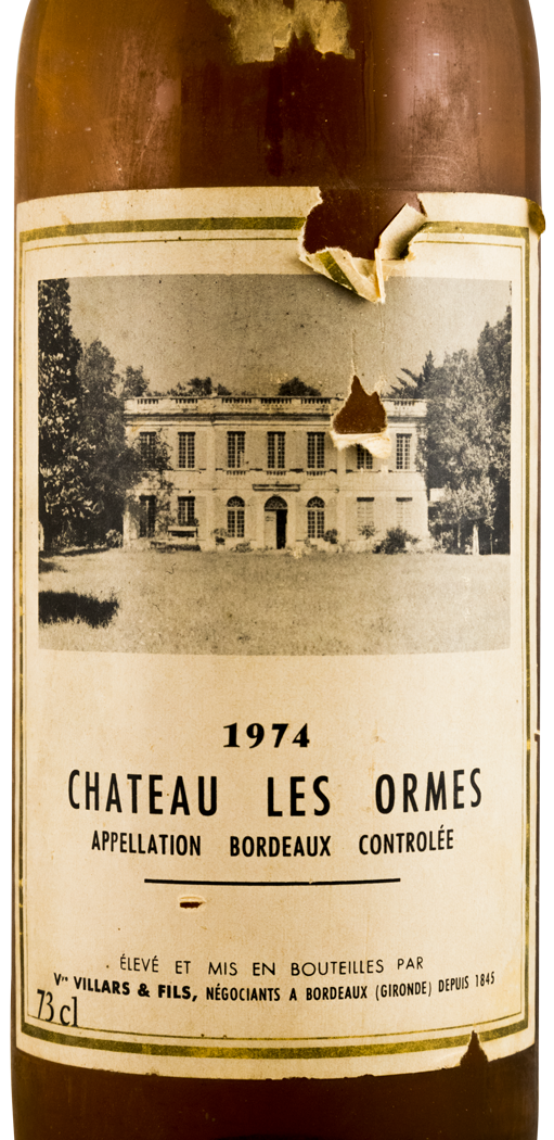 1974 Château Les Ormes Villars & Fils branco