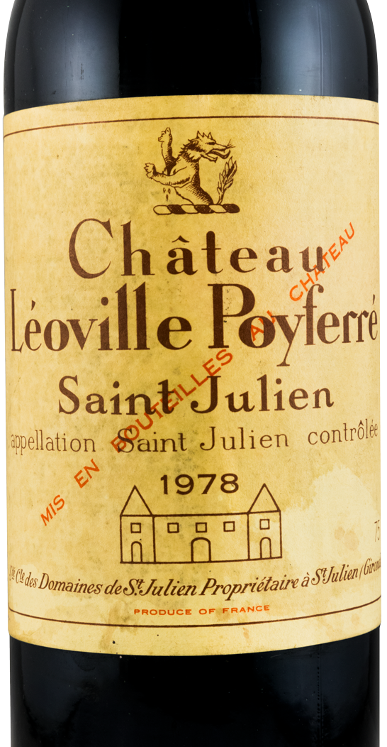 1978 Château Léoville-Poyferré Saint-Julien tinto