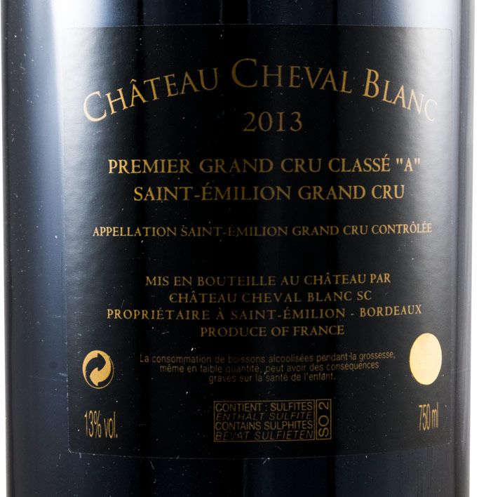2013 Château Cheval Blanc Saint-Émilion red
