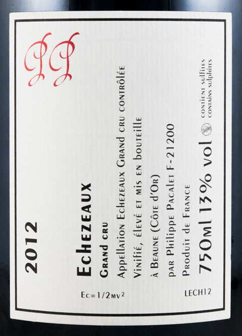 2012 Philippe Pacalet Échézeaux tinto