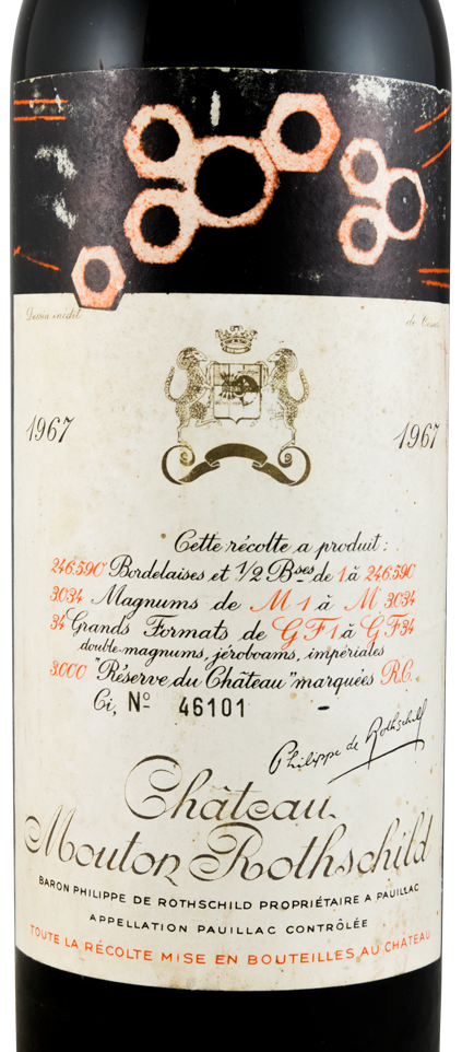 1967 Château Mouton Rothschild Pauillac tinto