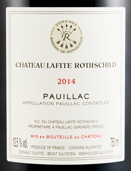 2014 Château Lafite Rothschild Pauillac tinto