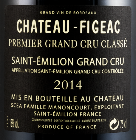 2014 Château-Figeac Saint-Émilion tinto