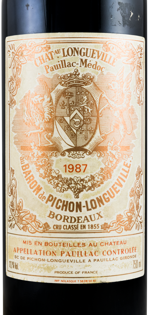 1987 Château Pichon-Longueville au Baron de Pichon-Longueville Pauillac red