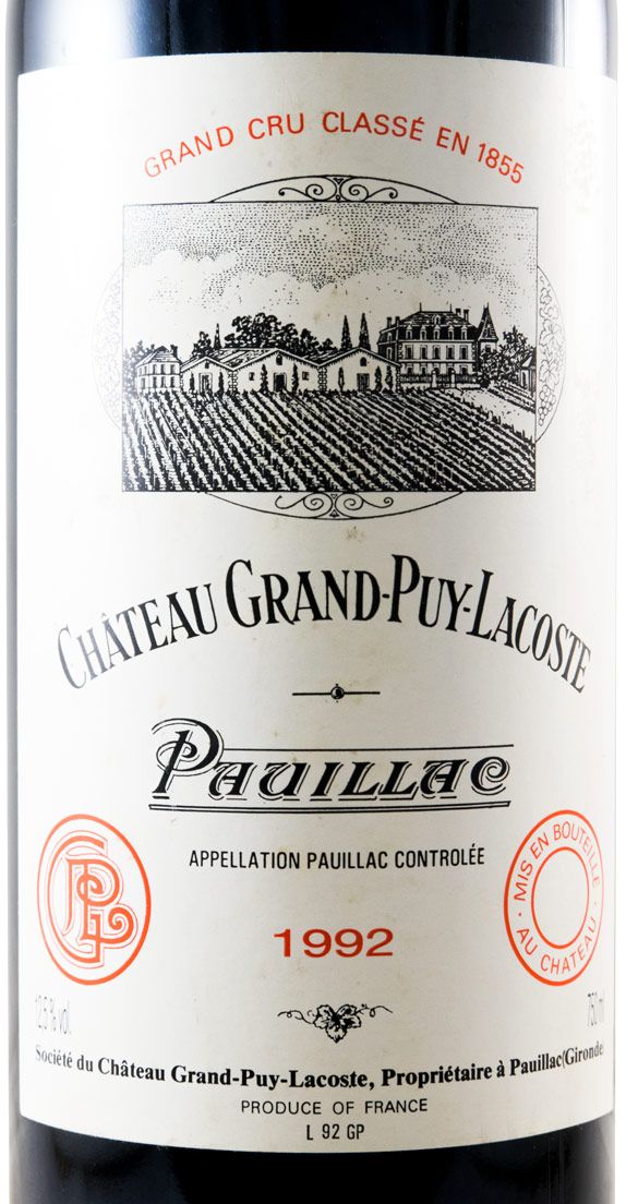 1992 Château Grand-Puy-Lacoste Pauillac tinto