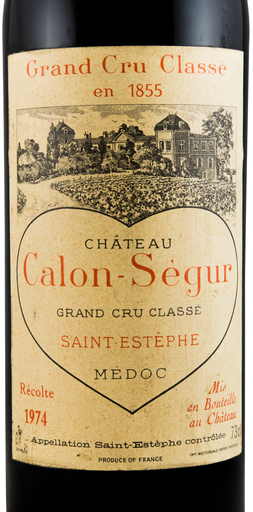 1974 Château Calon-Ségur Saint-Estèphe tinto