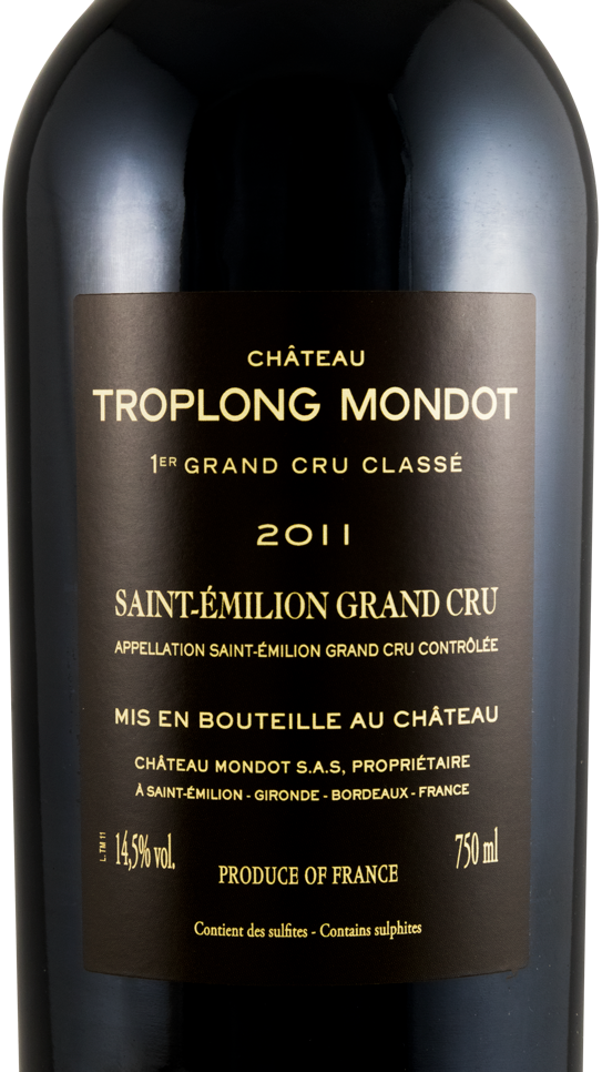 2011 Château Troplong Mondot Saint-Émilion red