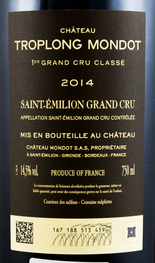 2014 Château Troplong Mondot Saint-Émilion tinto