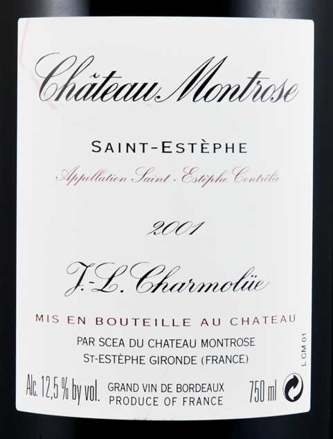 2001 Château Montrose Saint-Estèphe tinto