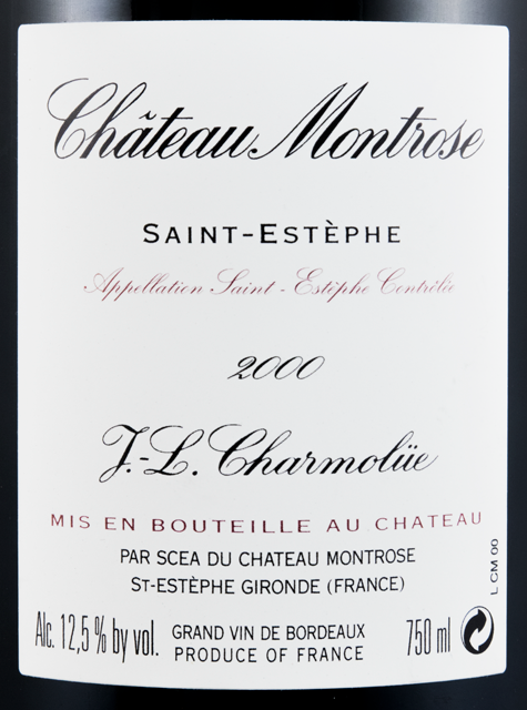 2000 Château Montrose Saint-Estèphe red