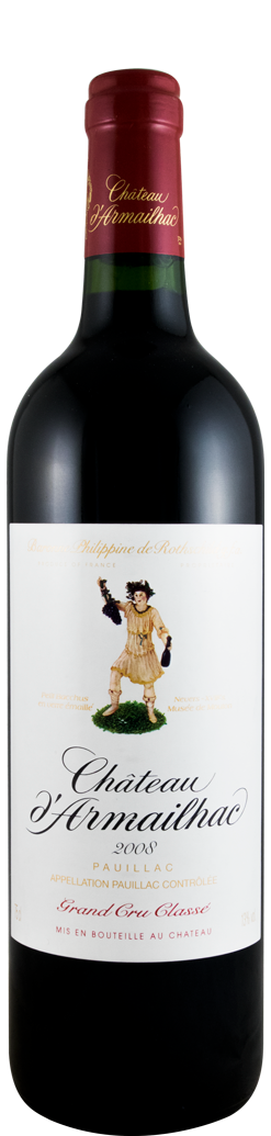 2008 Château d'Armailhac Baron Philippe de Rothschild Pauillac tinto