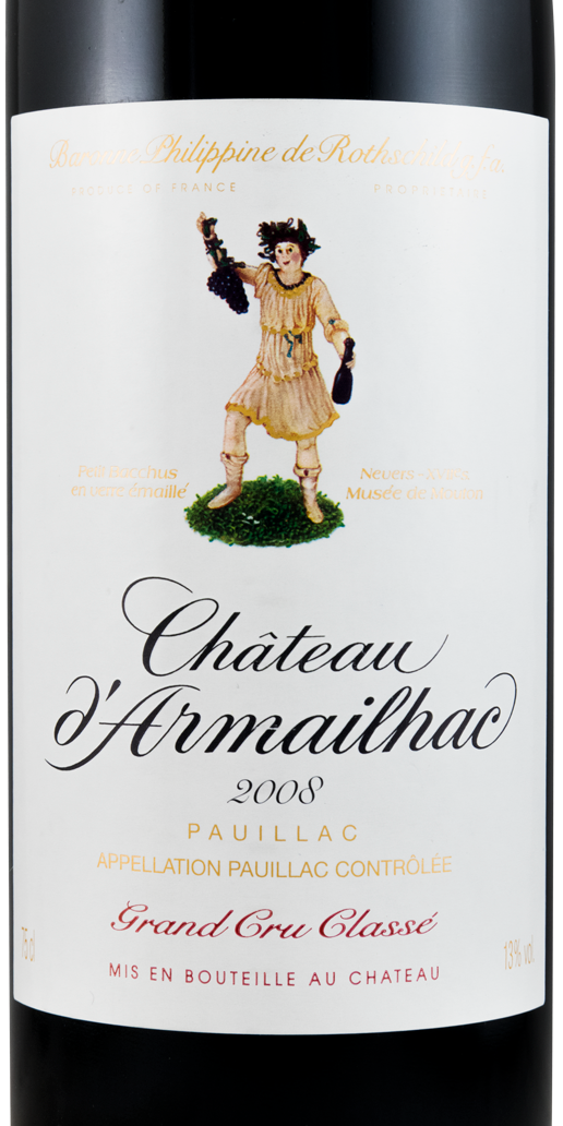 2008 Château d'Armailhac Baron Philippe de Rothschild Pauillac tinto