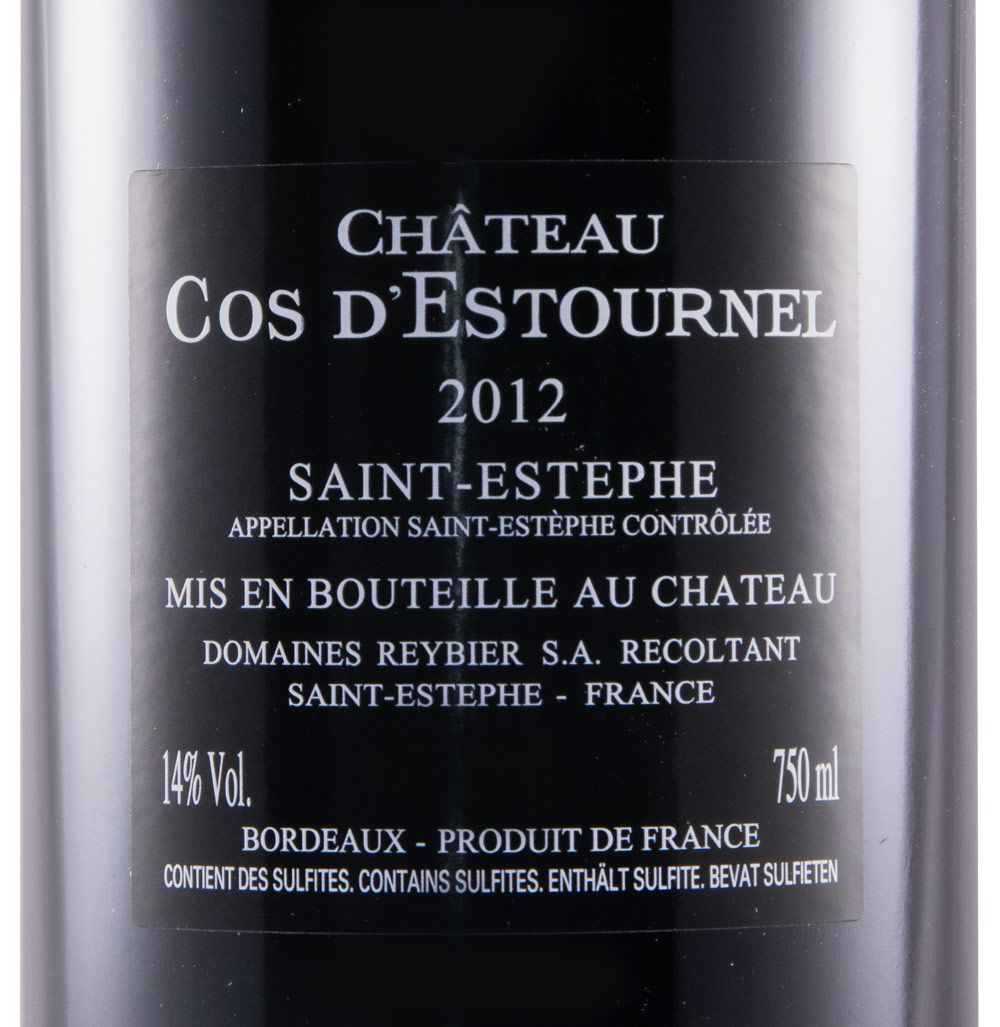 2012 Château Cos D'Estournel Saint-Estèphe red