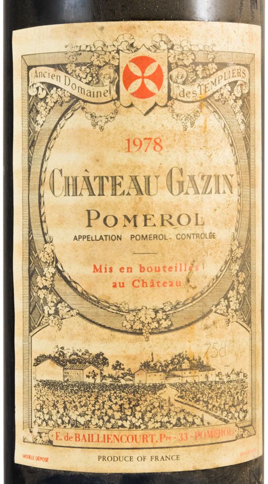 1978 Château Gazin Pomerol tinto