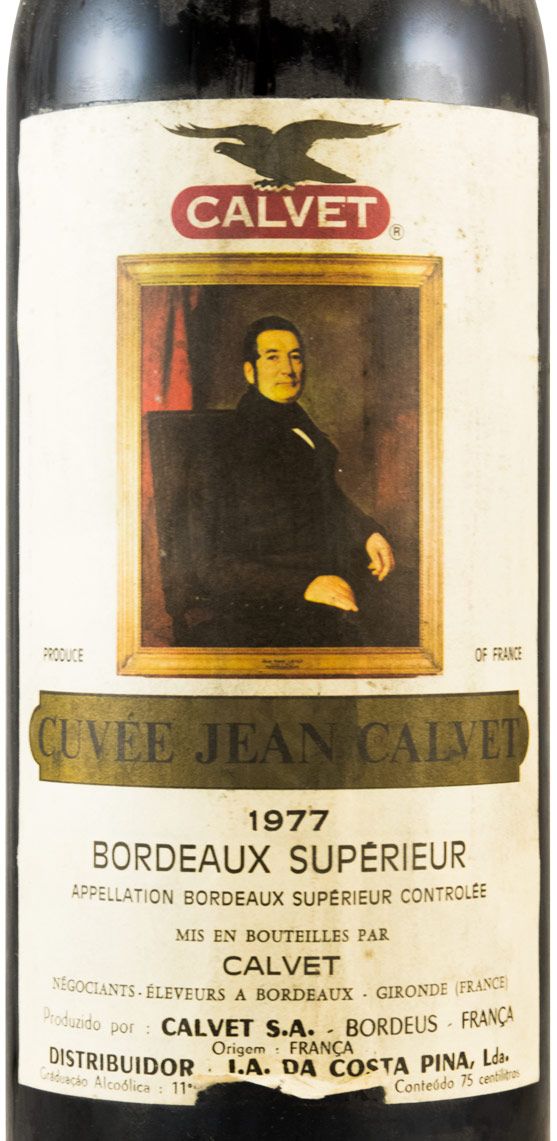 1977 Jean Calvet Cuvée Bordeaux Superieur tinto