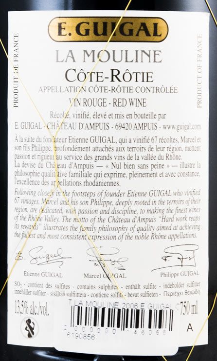 2006 E. Guigal La Mouline Côte-Rôtie tinto