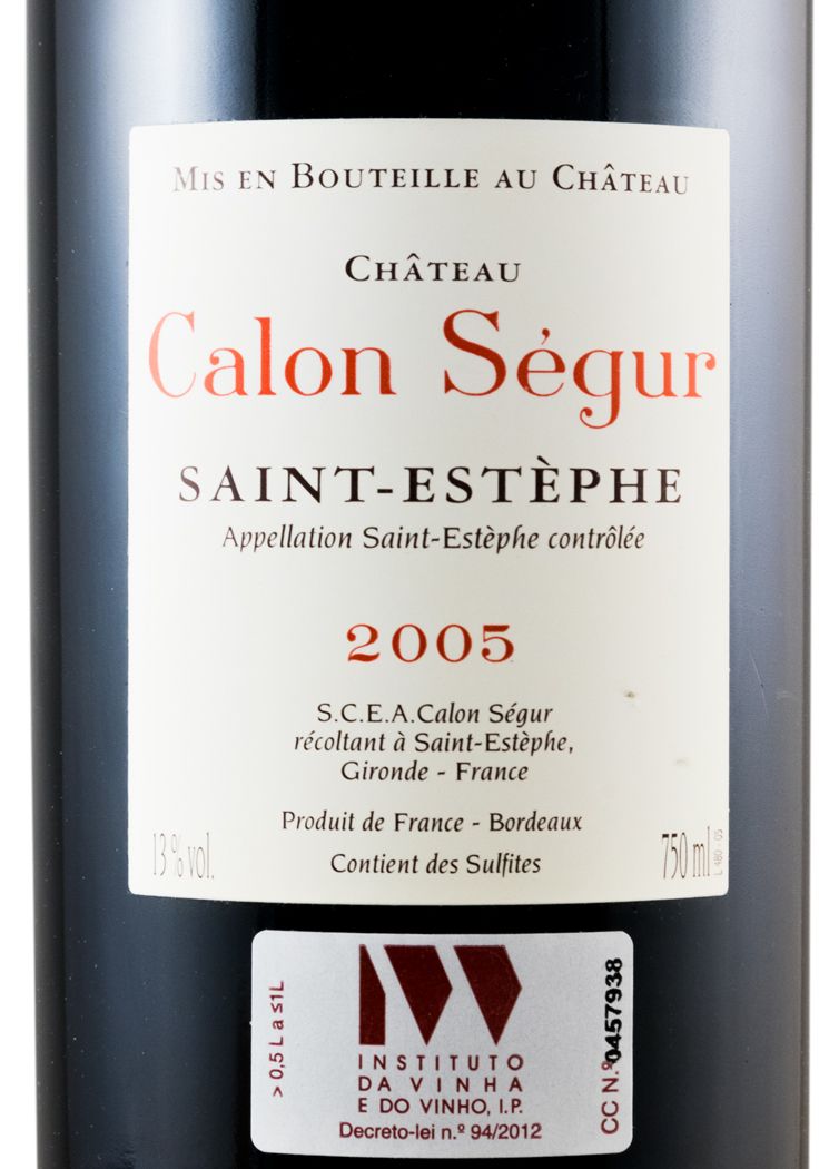 2005 Château Calon-Ségur Saint-Estèphe tinto