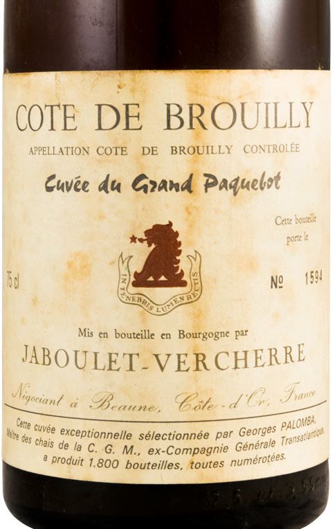 1981 Jaboulet-Vercherre Cuvée du Grand Paquelot Côte-de-Brouilly red