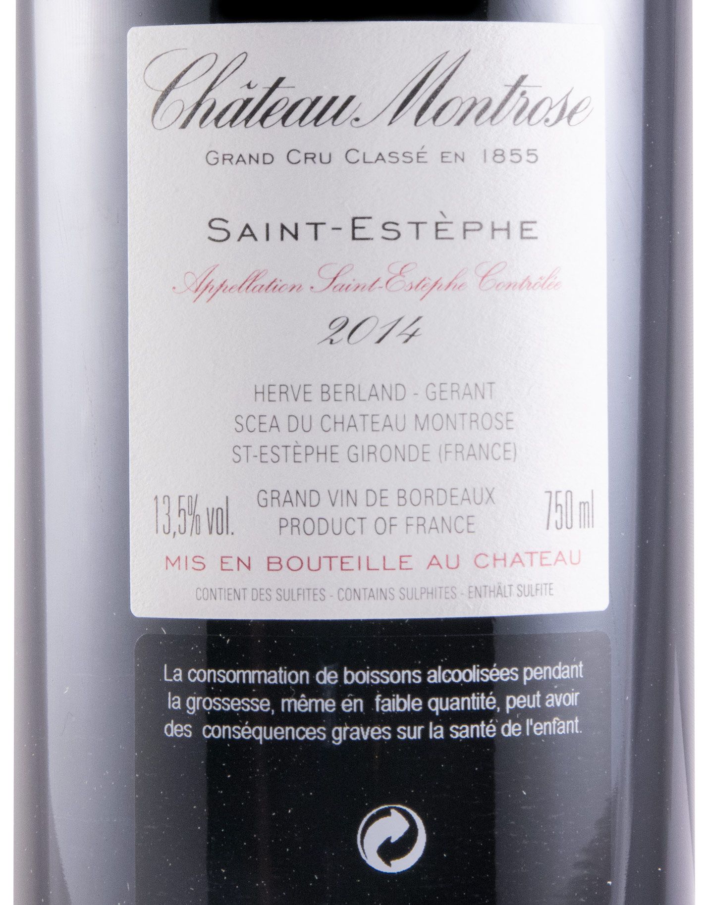 2014 Château Montrose Saint-Estèphe tinto