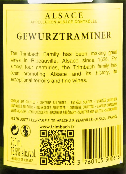 2014 Maison Trimbach Gewürztraminer Alsace white