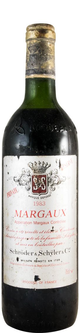1983 Schroder & Schyler Private Reserve Margaux tinto