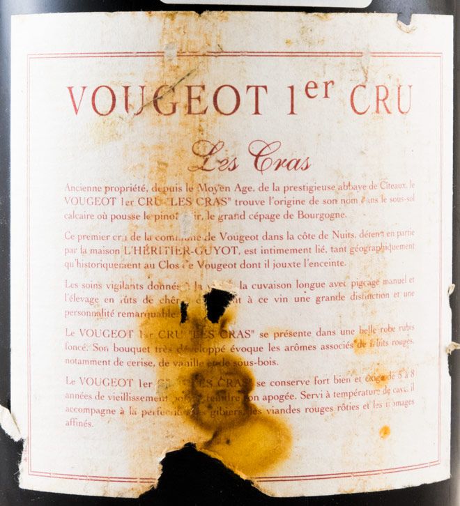 1994 Heritier-Guyot Vougeot les Cras red