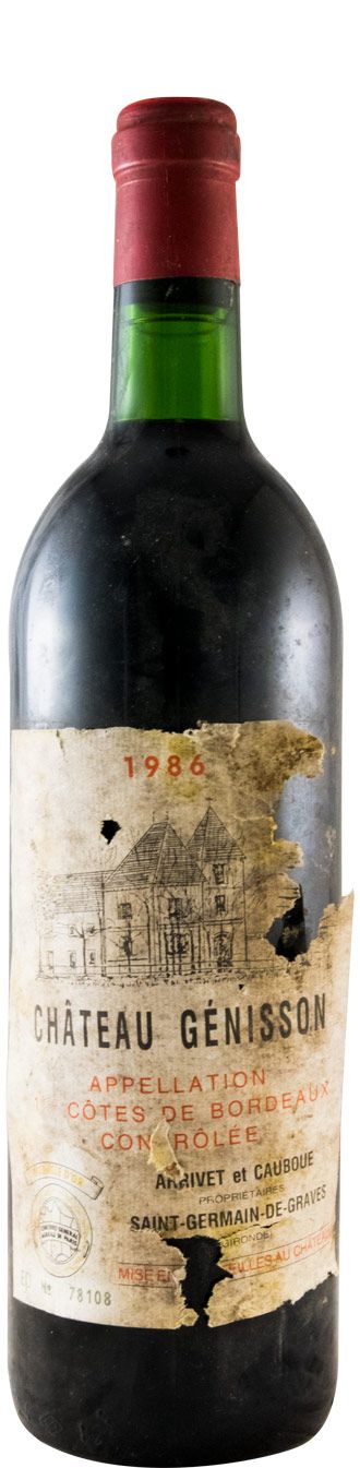 1986 Château Genisson Saint Germain de Graves red