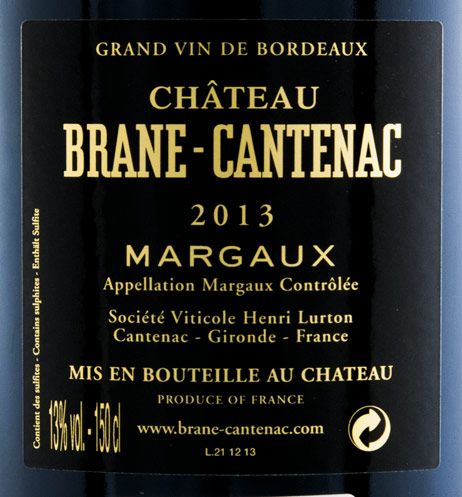 2013 Château Brane-Cantenac Margaux tinto 1,5L
