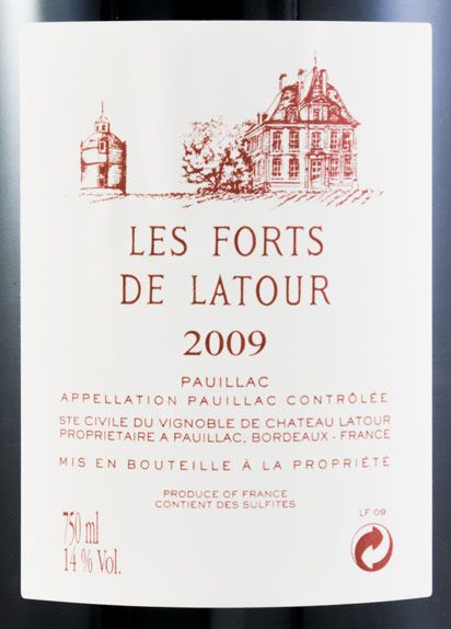 2009 Château Latour Les Forts de Latour Pauillac tinto