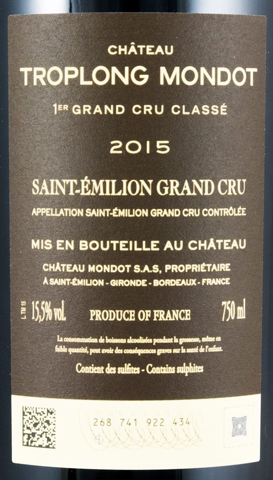 2015 Château Troplong Mondot Saint-Émilion tinto