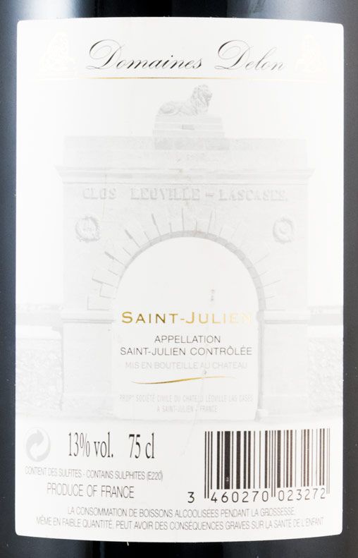 2004 Château Léoville Las Cases Grand Vin de Leoville du Marquis de Las Cases Saint-Julien tinto
