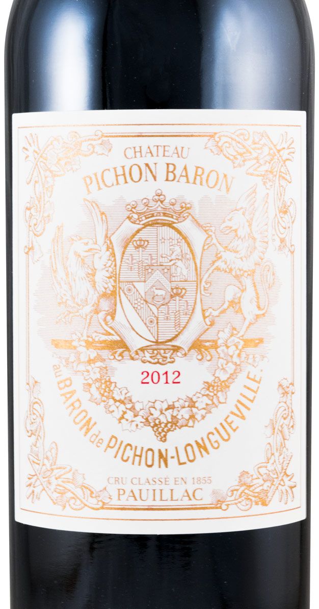 2012 Château Pichon Baron au Baron de Pichon-Longueville Pauillac tinto