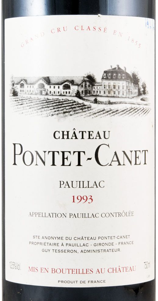 1993 Château Pontet-Canet Pauillac tinto