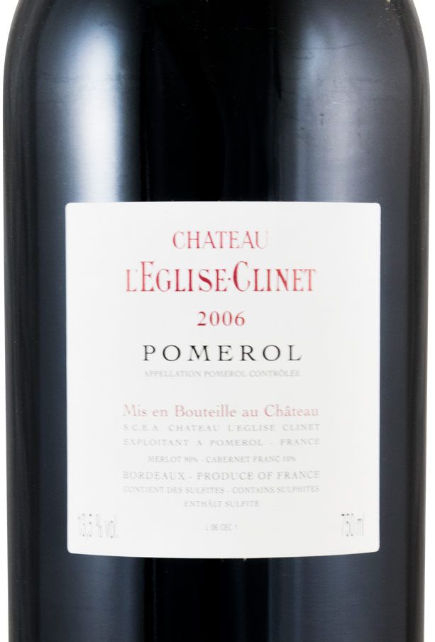 2006 Château L'Eglise-Clinet Pomerol red