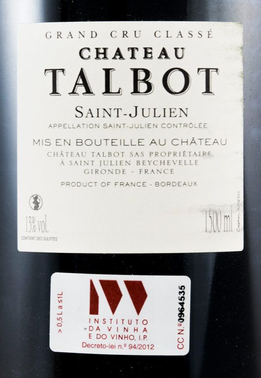 2012 Château Talbot Saint-Julien tinto 1,5L