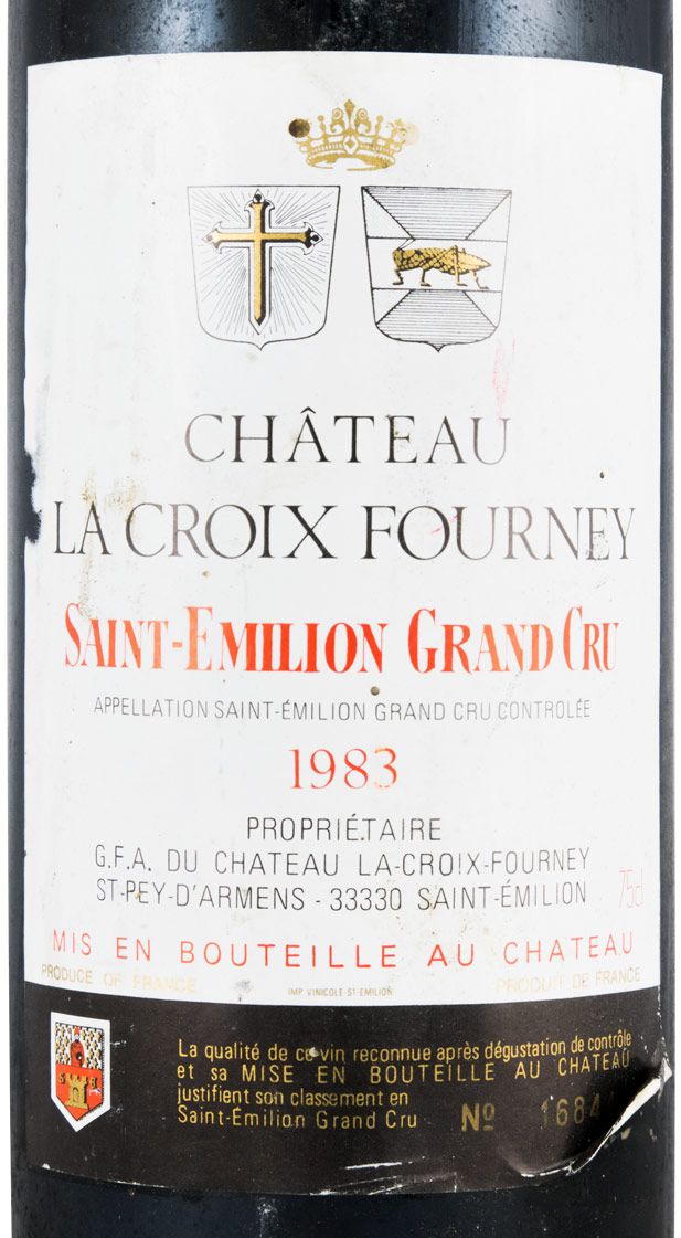 1983 Château La Croix Fourney Saint-Émilion red